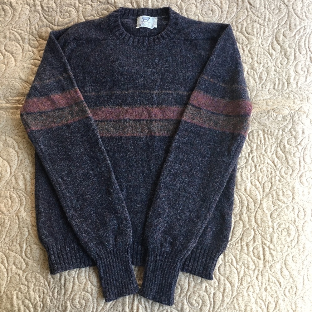 Vintage Shetland wool sweater from Ireland.